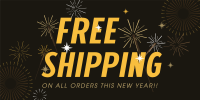Free Shipping Sparkles Twitter post Image Preview