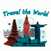 Modern World Travel T-shirt Preview