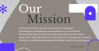 Stylish Our Mission Facebook Ad Design