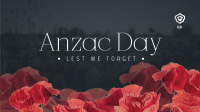 Anzac Flowers Facebook Event Cover Design