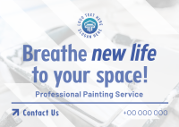 Pro Painting Service Postcard Image Preview