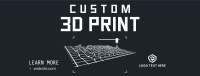Custom 3D Print Facebook cover Image Preview
