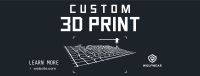 Custom 3D Print Facebook Cover Image Preview