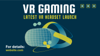 VR Gaming Headset Facebook Event Cover Design
