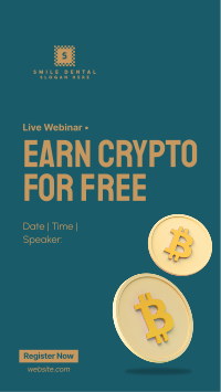 Earn Crypto Live Webinar Facebook story Image Preview