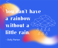 Little Rain Quote Facebook Post Design