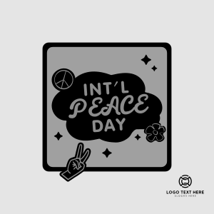 Peace Day Text Badge Instagram Post Image Preview