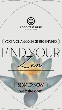 Yoga Lotus Zen Facebook Story Design