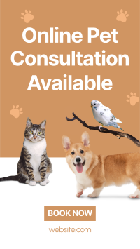 Online Vet Consultation Instagram story Image Preview