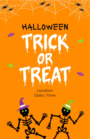 Cute Trick or Treat Invitation Image Preview