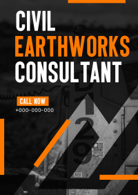 Earthworks Construction Flyer Design