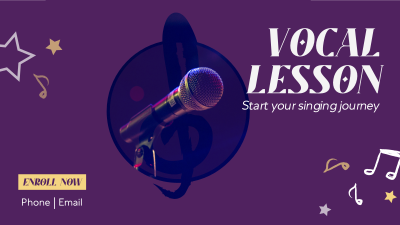 Vocal Lesson Facebook event cover Image Preview