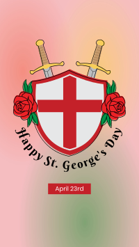 St. George's Shield Facebook Story Design