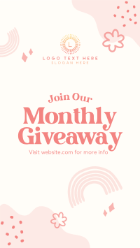 Monthly Giveaway YouTube short Image Preview
