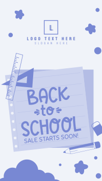 Back To School Greetings Facebook Story Design