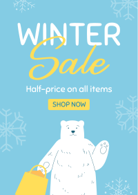 Polar Bear Shopping Poster Image Preview