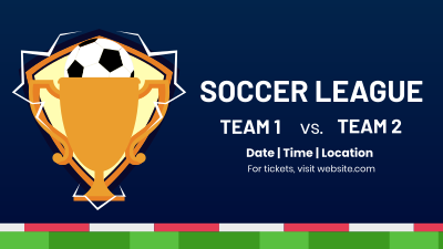 Soccer League Facebook event cover Image Preview