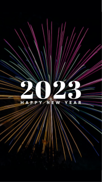 New Year Fireworks Instagram story Image Preview