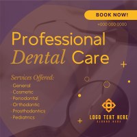 Professional Dental Care Services Instagram Post Design