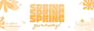 Spring Giveaway Twitter header (cover) Image Preview