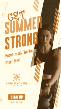 Summer Fitness Workout Instagram Story Design