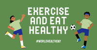 Exercise & Eat Healthy Facebook ad Image Preview