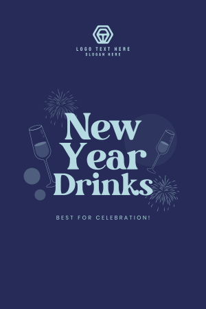 New Year Cheers Pinterest Pin Image Preview