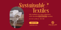 Sustainable Textiles Collection Twitter Post Design