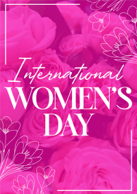 Botanical Women's Day Poster Image Preview
