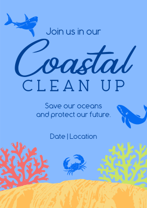 Coastal Cleanup Flyer Image Preview