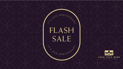Anniversary Flash Sale Facebook event cover Image Preview