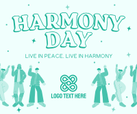 Harmony Day Sparkles Facebook Post Design