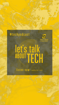 Glass Effect Tech Podcast TikTok Video Image Preview