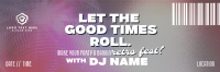 Retro Party DJ  Twitter Header Design