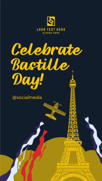 Celebrate Bastille Day Instagram Story Design