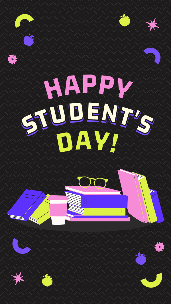 Bright Students Day Instagram Story Design