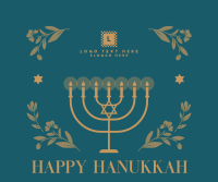 Hanukkah Candles Facebook post Image Preview