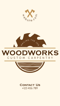 Custom Carpentry Facebook Story Image Preview