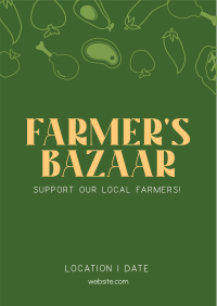Farmers Bazaar Flyer Design