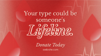 Donate Blood Campaign Facebook Event Cover Design