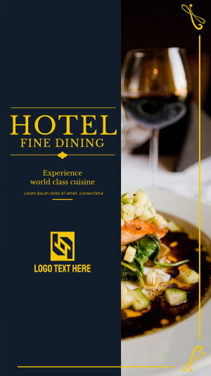 Hotel Fine Dining Instagram story Image Preview