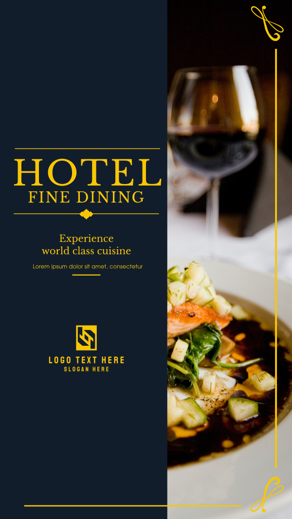 Hotel Fine Dining Instagram Story Design Image Preview