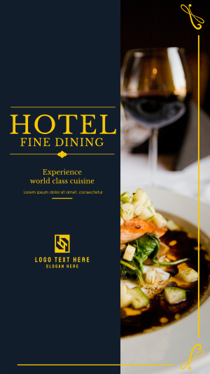 Hotel Fine Dining Instagram story Image Preview