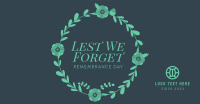 Geometric Poppy Remembrance Day Facebook ad Image Preview