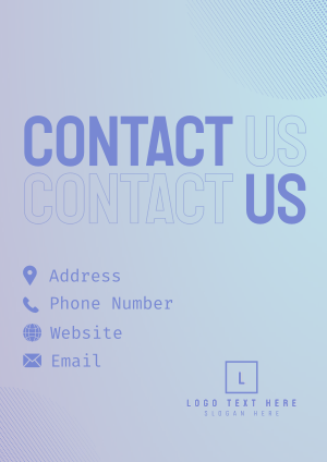 Smooth Corporate Contact Us Flyer Image Preview
