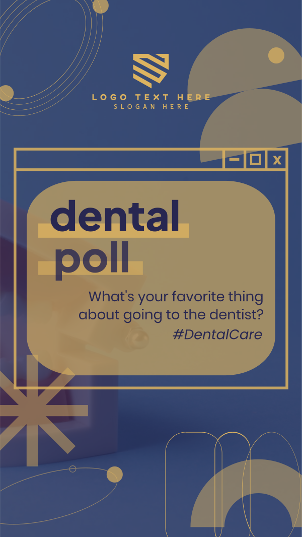 Dental Care Poll Facebook Story Design