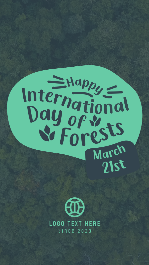 International Day of Forests  Instagram Story Design