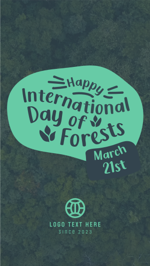 International Day of Forests  Instagram story Image Preview