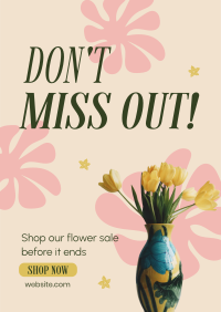 Shop Flower Sale Poster Image Preview