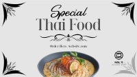 Special Thai Food Facebook Event Cover Design